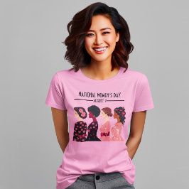 Der Weltfrauentag der Frauen rosa Blüte T-Shirt