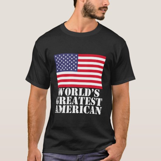 Der weltgrößte amerikanische Flaggendesignerpatron T-Shirt (Vorderseite)