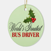 Der weltgrößte Busfahrer Keramik Ornament (Links)