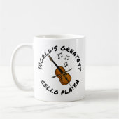 Der weltgrößte Cello-Spieler, Cellist Funny Kaffeetasse (Links)