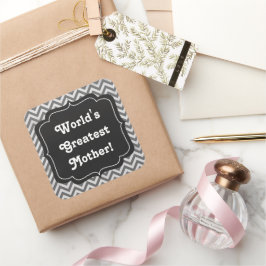 Der weltgrößte Chaulkartonaufkleber für Mutter Quadratischer Aufkleber