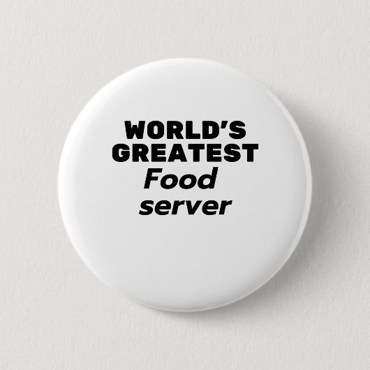 Der weltgrößte Lebensmittelserver Button (Vorderseite)