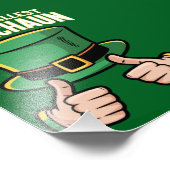 Der weltgrößte Leprechaun Funny Irish Spaß Fotodruck (Ecke)