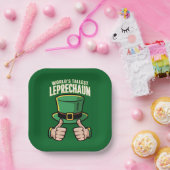 Der weltgrößte Leprechaun Funny Irish Spaß Pappteller (Party)