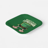 Der weltgrößte Leprechaun Funny Irish Spaß Pappteller (Gewinkelt)