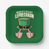 Der weltgrößte Leprechaun Funny Irish Spaß Pappteller (Vorderseite)