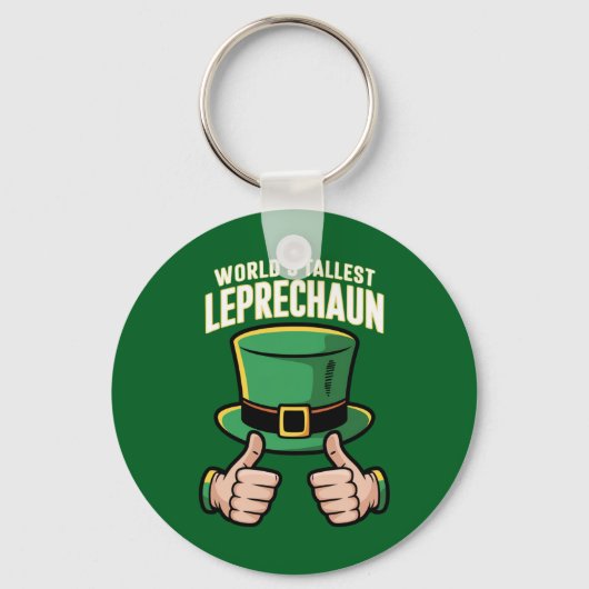 Der weltgrößte Leprechaun Funny Irish Spaß Schlüsselanhänger (Vorderseite)