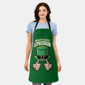 Der weltgrößte Leprechaun Funny Irish Spaß Schürze (Getragen)