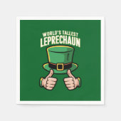 Der weltgrößte Leprechaun Funny Irish Spaß Serviette (Vorderseite)