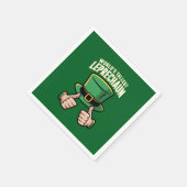 Der weltgrößte Leprechaun Funny Irish Spaß Serviette (Ecke)