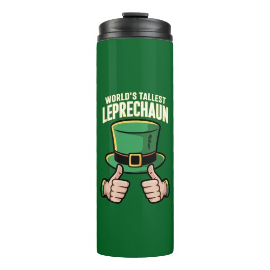 Der weltgrößte Leprechaun Funny Irish Spaß Thermosbecher (Vorderseite)
