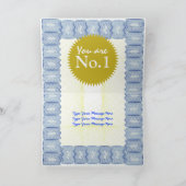 Der weltgrößte Vater für Farter-Zeugnisse prangert Karte (Innenseite)