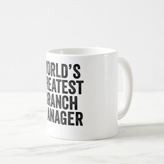 Der weltgrößte Zweigstellenmanager Kaffeetasse (VorderseiteRechts)