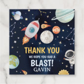 Der Weltraum des Astronauten bricht vom Platz ab Geschenkanhänger (Vorderseite)