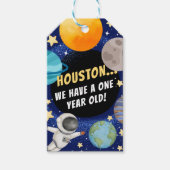 Der Weltraum des modernen Sonnensystems freut sich Geschenkanhänger (Vorderseite)