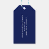 Der Weltraum des modernen Sonnensystems freut sich Geschenkanhänger (Rückseite)