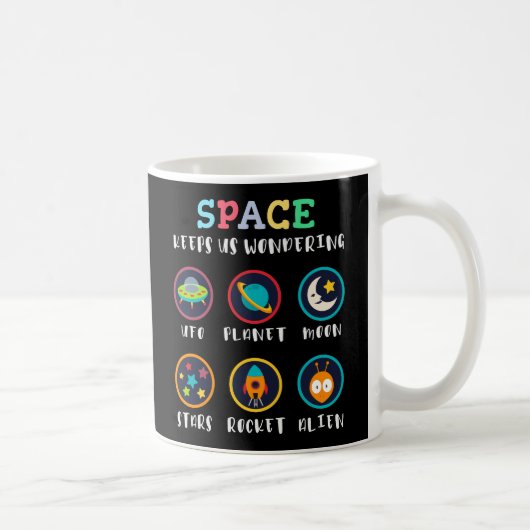 Der Weltraum lässt uns staunen Kaffeetasse (Rechts)