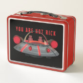 Der WeltraumCruiser - Sie sind nicht verrückt Metall Brotdose (Rückseite)