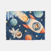 Der Weltraumforscher Fleecedecke (Vorderseite (Horizontal))