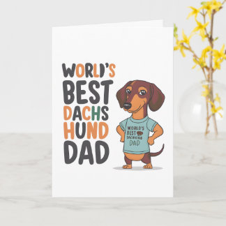Der Welttag des besten Hundes-Vaters der Dackel Karte