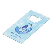 Der Weltwassertag Rette Wasser Rett Erde Geldbeutel Flaschenöffner (Vorderseite Schrägansicht)