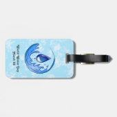 Der Weltwassertag Rette Wasser Rett Erde Gepäckanhänger (Rückseite horizontal)