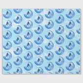 Der Weltwassertag Rette Wasser Rett Erde Geschenkpapier (Flach)