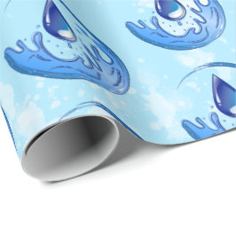 Der Weltwassertag Rette Wasser Rett Erde Geschenkpapier