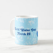 Der Weltwassertag Rette Wasser Rett Erde Kaffeetasse (Vorderseite Links)