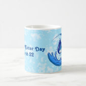 Der Weltwassertag Rette Wasser Rett Erde Kaffeetasse (Mittel)