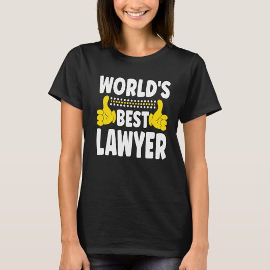 Der weltweit beste Anwaltsanwalt für Beruf T-Shirt (Vorderseite)
