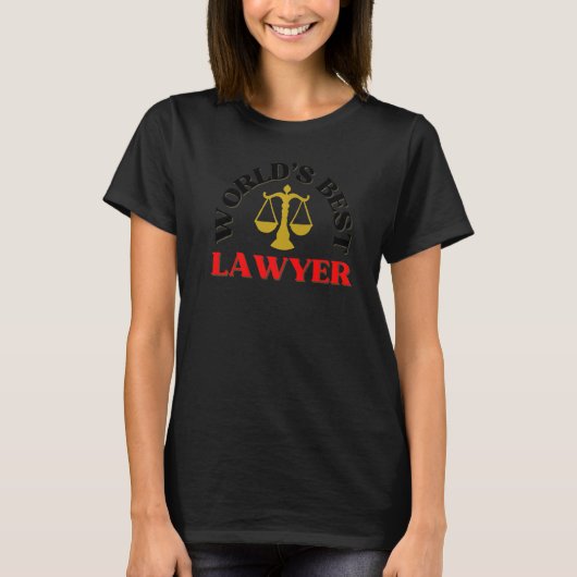 Der weltweit beste Anwaltsanwalt T-Shirt (Vorderseite)