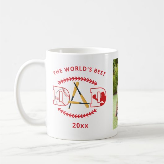 Der weltweit beste Baseball-Name für ein benutzerd Kaffeetasse (Links)