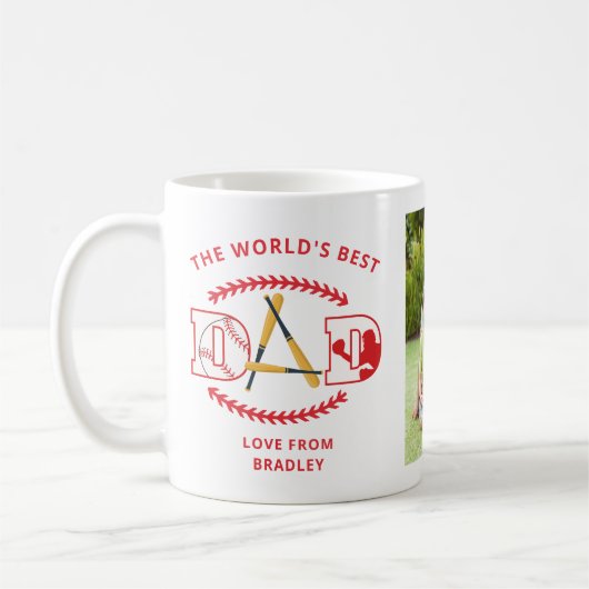 Der weltweit beste Baseball-Name für ein benutzerd Kaffeetasse (Links)