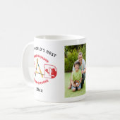 Der weltweit beste Baseball-Name für ein benutzerd Kaffeetasse (Vorderseite Links)