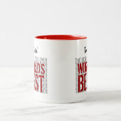 Der weltweit beste Boss Grunge Text Individuelle N Zweifarbige Tasse (Mittel)