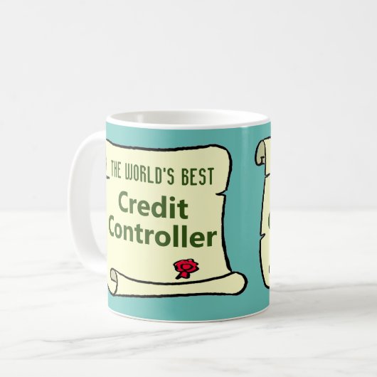 Der weltweit beste Credit Controller. Kaffeetasse (Vorderseite Links)