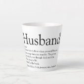 Der weltweit beste Husband Definition Fun Milchtasse (Vorderseite)