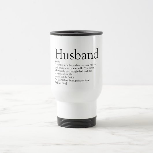 Der weltweit beste Husband Definition Fun Reisebecher (Mittel)