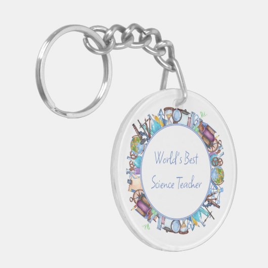 Der weltweit beste Lehrer für benutzerdefinierte T Schlüsselanhänger (Vorderseite links)