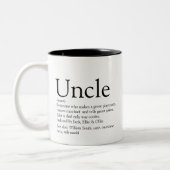 Der weltweit beste Onkel Funcle Modern Definition Zweifarbige Tasse (Links)