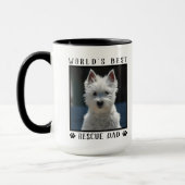 Der weltweit beste Rescue-Vater Drucke Foto Frame Tasse (Links)
