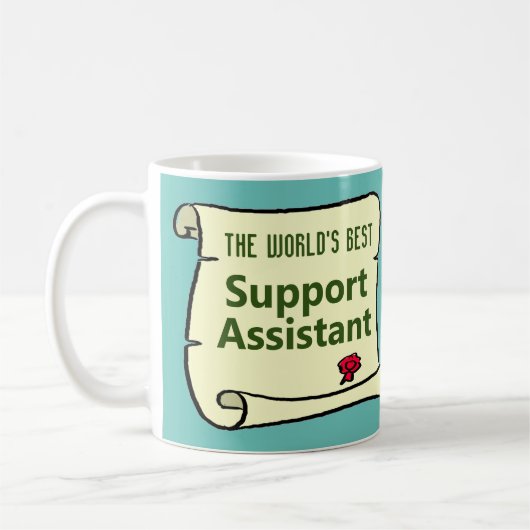Der weltweit beste Unterstützungsassistent. Kaffeetasse (Links)