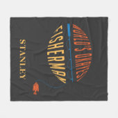 Der weltweit beste Vater für den Fischfang Persona Fleecedecke (Vorderseite (Horizontal))