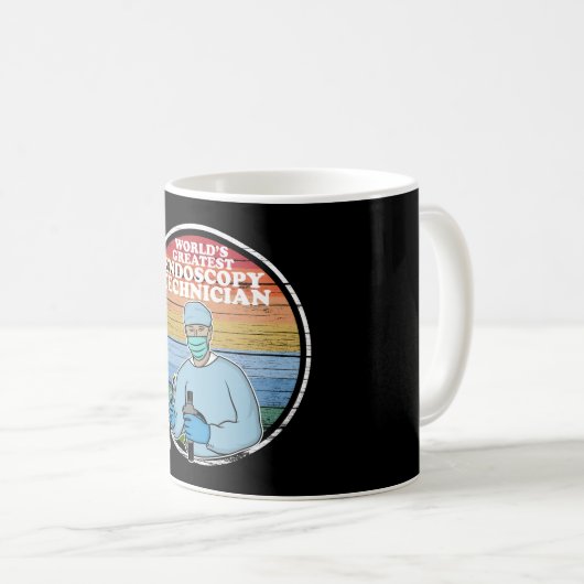 Der weltweit größte Endoskopie-Techniker Retro T-S Kaffeetasse (VorderseiteRechts)