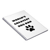 Der weltweit größte Hund-Vater mit benutzerdefinie Notizblock (Rechte Seite)