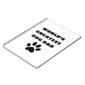 Der weltweit größte Hund-Vater mit benutzerdefinie Notizblock (Linke Seite)