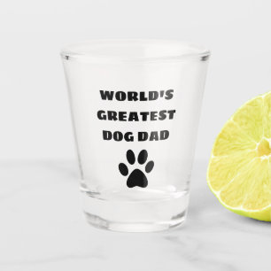Der weltweit größte Hund-Vater mit benutzerdefinie Schnapsglas