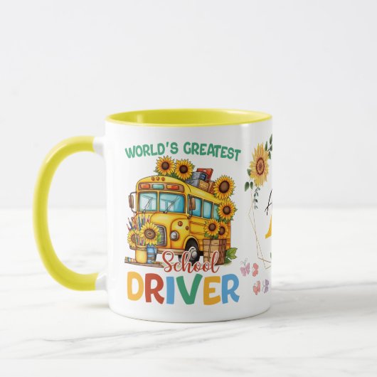 Der weltweit größte Schulbusfahrer Personalisiert Tasse (Links)