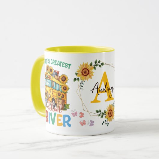 Der weltweit größte Schulbusfahrer Personalisiert Tasse (Vorderseite Links)